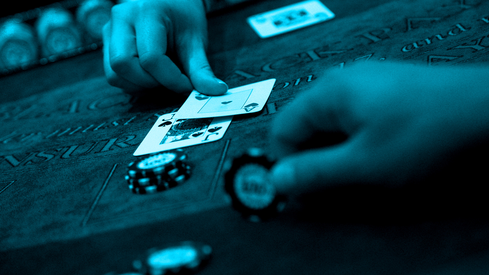 Blackjack Table & Cards