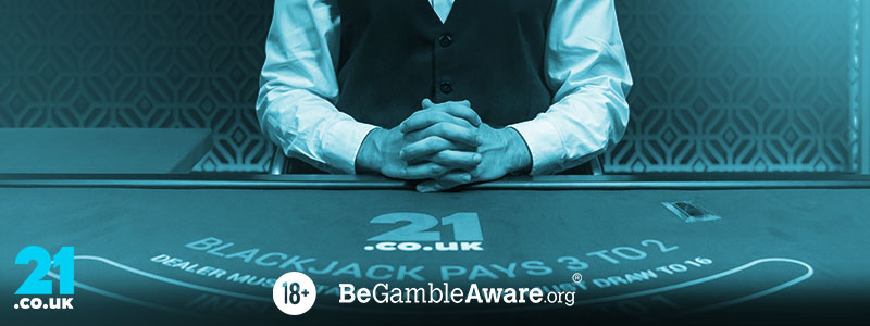 Branded Blackjack Table at 21.co.uk