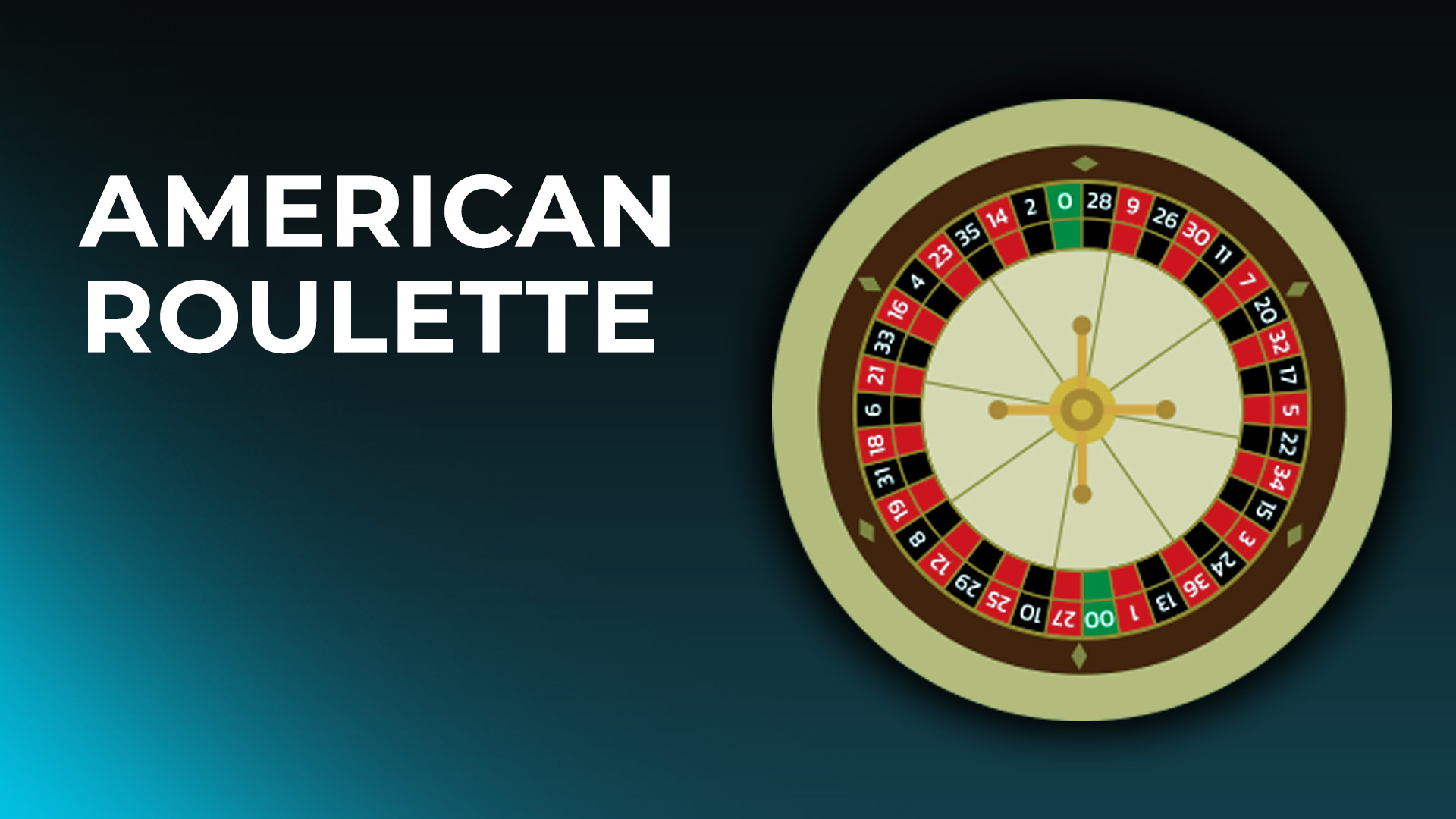American roulette wheel visualised