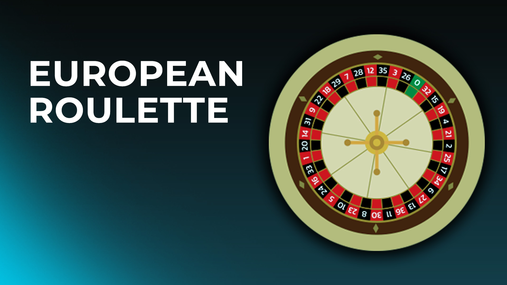 European roulette wheel visualised